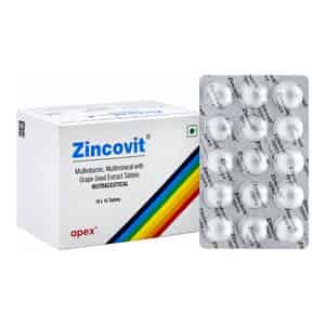Zincovit Strip Of 15 Tablets (green)