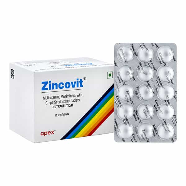 Zincovit Strip Of 15 Tablets (Green)