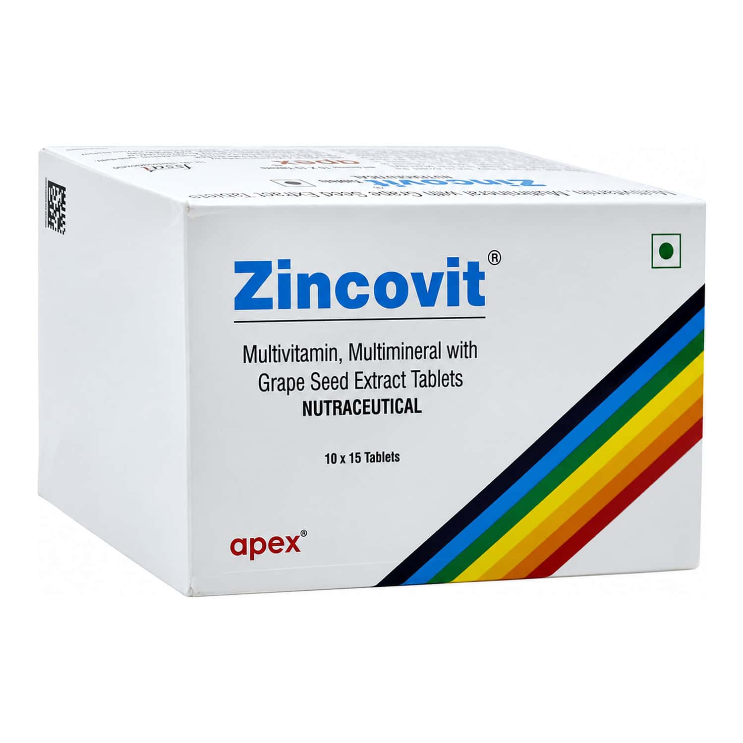 ZINCOVIT STRIP OF 15 TABLETS (GREEN)