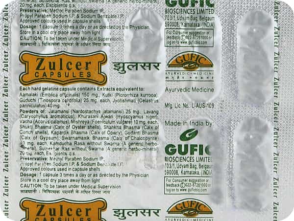 Zulcer Strip Of 10 Capsules