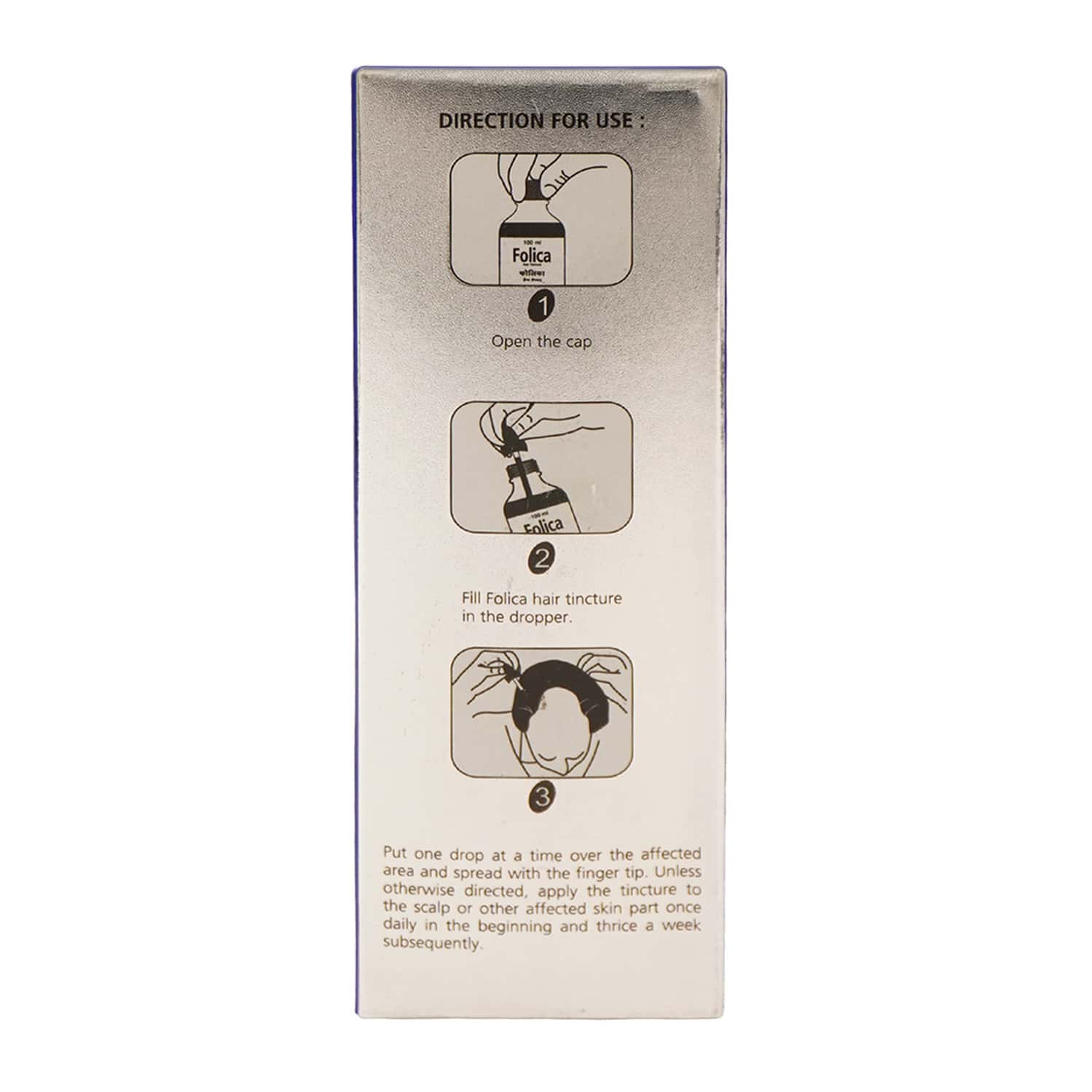 FOLICA BOTTLE 100ML HAIR TINCTURE