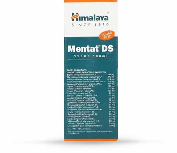 Himalaya Mentat Ds | Sugar Free | Syrup | 100 Ml