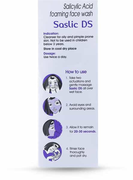 Saslic Ds Foaming Salicylic Acid Face Wash 60Ml