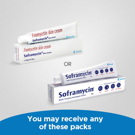 Soframycin Multi-Purpose Antiseptic Cream For Cuts | Wounds | Burns | Skin Infection | 30 Gm