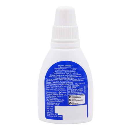 Nasivion Saline Gentle Relief From Blocked Nose Nasal Spray 10 Ml