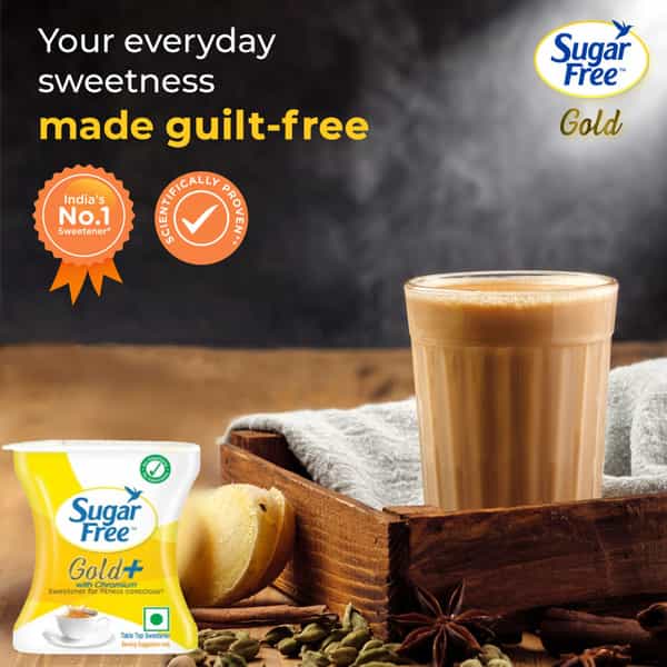 Sugar Free Gold Plus Sweetener Bottle Of 100 Pellets