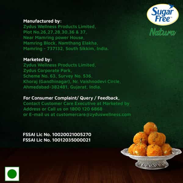 Sugar Free Natura Sweetener Bottle Of 300 Pellets