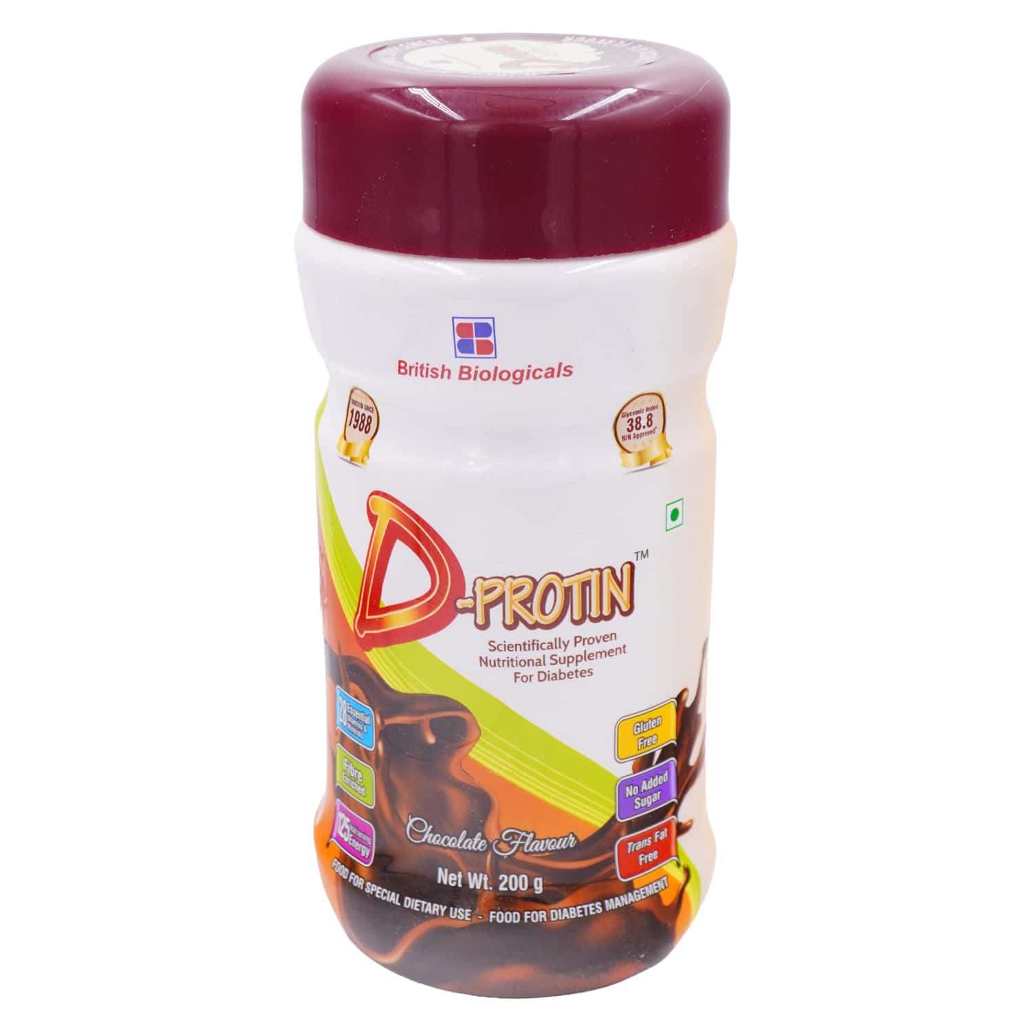 D-protin Chocolate Diabetes Care Powder Bottle Of 200 G