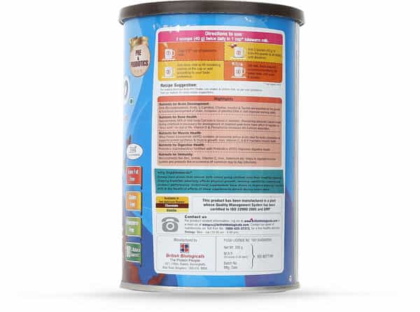 Kids Pro Chocolate Flavour Tin Of 200Gm Oral Powder