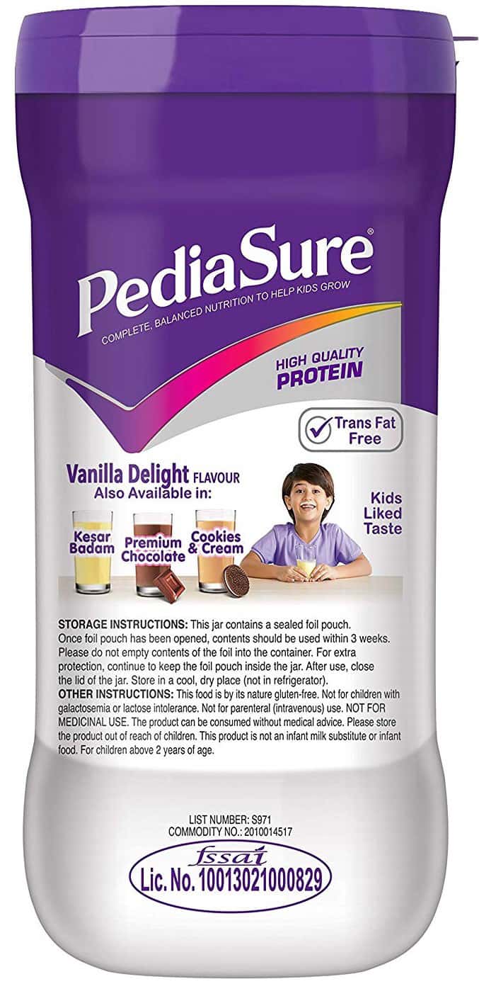 Buy Pediasure Complete Vanilla Child Nutrition Drink Bottle Of 400 G