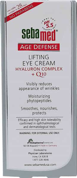 Sebamed Anti-Ageing Q10 Lifting Eye Cream 15 Ml | With Phytopeptides | Less Wrinkles In 28 Days