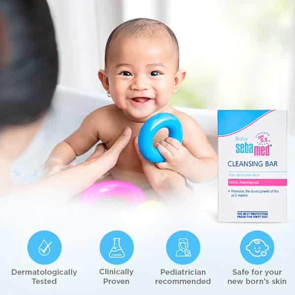 Sebamed Baby Cleansing Bar | Ph 5.5 | 100 Gm