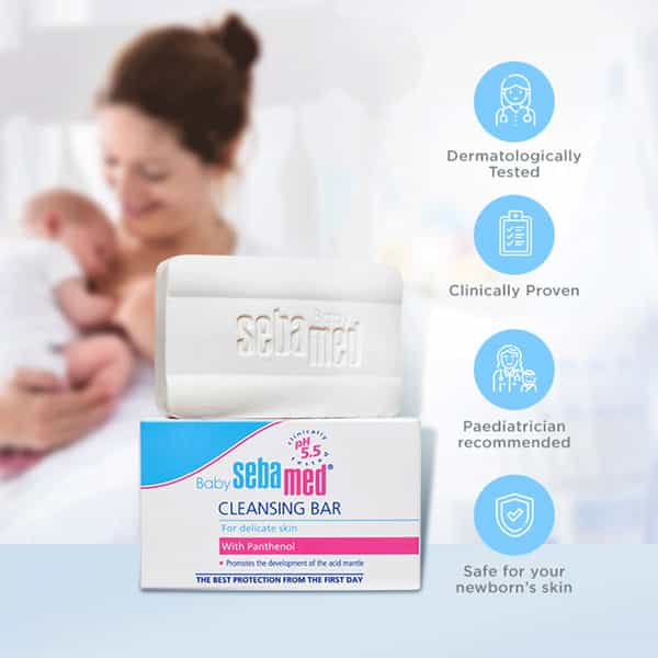 Sebamed Baby Cleansing Bar | Ph 5.5 | 100 Gm
