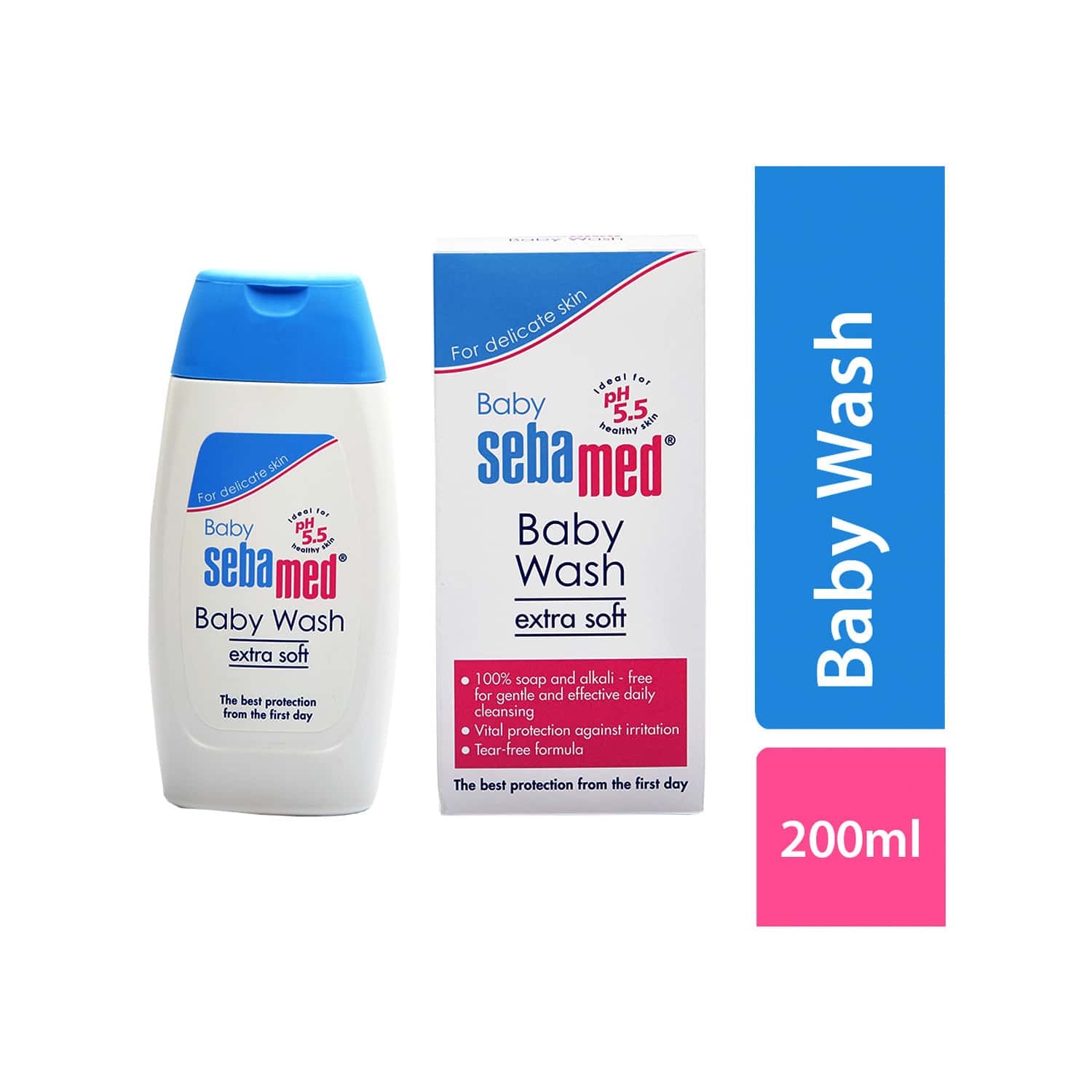 Buy Sebamed Extra Soft Baby Wash Bottle Of 200 Ml Online at Flat 18