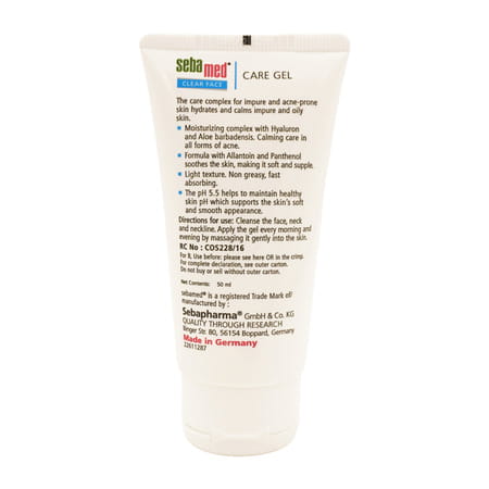 Sebamed Clear Face Care Gel 50ml | Ph 5.5 | Acne Prone Skin | Hyaluron & Aloe Vera