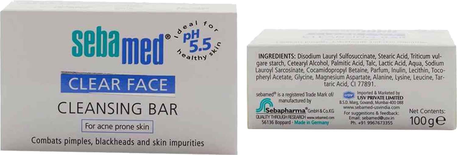 Buy SEBAMED CLEAR FACE CLEANSING BAR 100GM PH 5.5 REDUCES PIMPLES