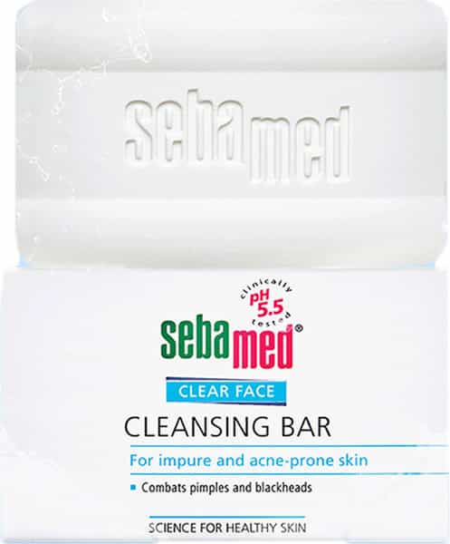 Sebamed Clear Face Cleansing Bar | Ph 5.5 | For Impure & Acne-Prone Skin | 100 Gm