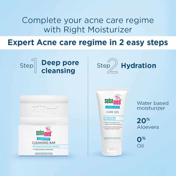 Sebamed Clear Face Cleansing Bar | Ph 5.5 | For Impure & Acne-Prone Skin | 100 Gm