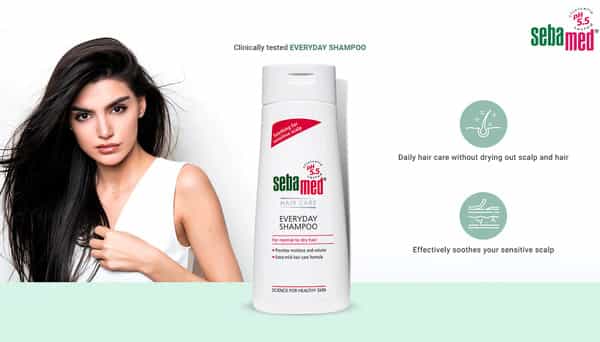 Sebamed Everyday Shampoo 200Ml |Ph 5.5 | Normal To Dry Hair | Mild Formula | Gives Moisture & Volume