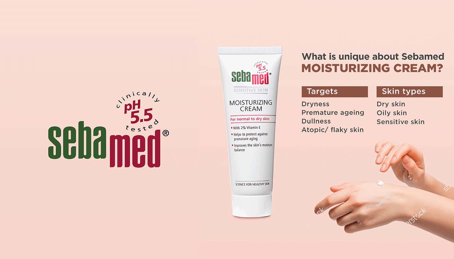 Buy SEBAMED MOISTURIZING CREAM 50 ML PH 5.5 NORMAL DRY SKIN