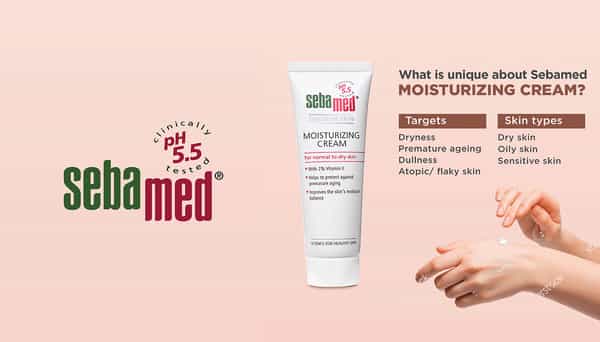 Sebamed Moisturizing Cream 50 Ml | Ph 5.5 | Normal - Dry Skin | Prevents Premature Aging