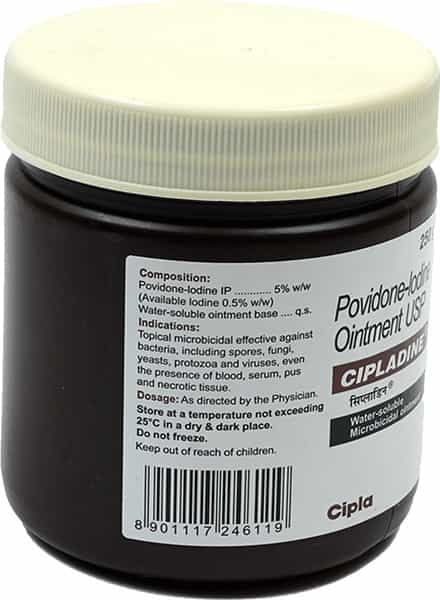Cipladine 5% Oint 250Gm
