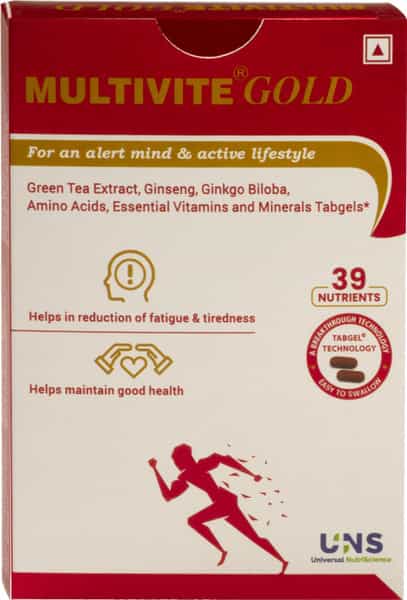 Multivite Gold Strip Of 15 Softgel Capsules