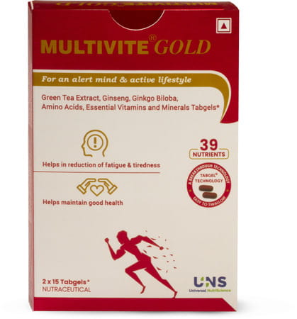 Multivite Gold Strip Of 15 Softgel Capsules