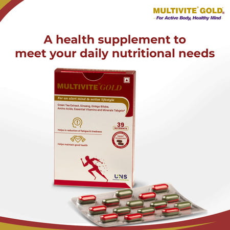 Multivite Gold Strip Of 15 Softgel Capsules