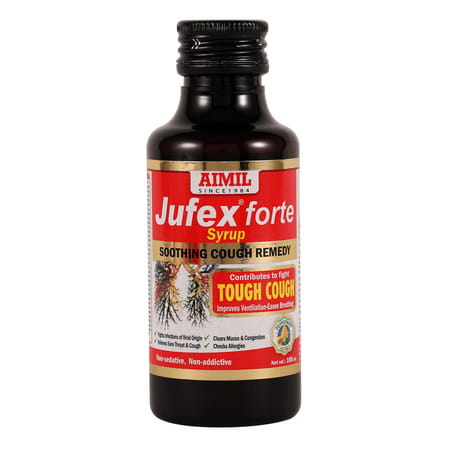 Aimil Jufex Forte Cough Remedy Pepermint & Honey Syrup 100 Ml