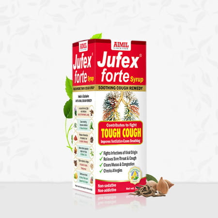 Aimil Jufex Forte Cough Remedy Pepermint & Honey Syrup 100 Ml