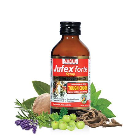 Aimil Jufex Forte Cough Remedy Pepermint & Honey Syrup 100 Ml