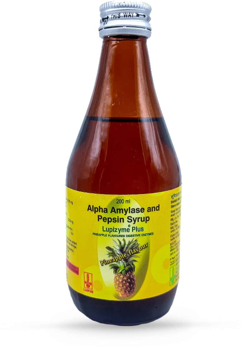 Lupizyme Plus Pineapple Digestion Syrup Bottle Of 200 Ml