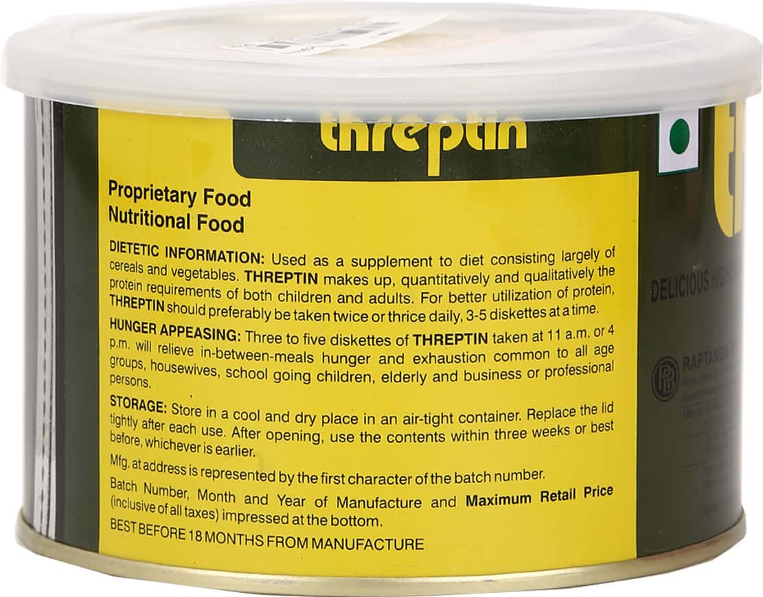 Buy THREPTIN NUTRITION DISKETTES TIN OF 275 G Online Get Upto 60