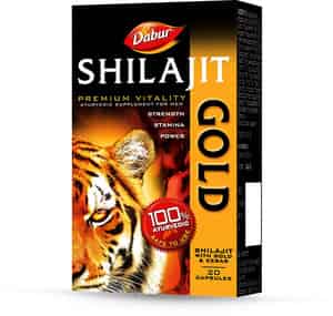 Dabur Shilajit Gold Vitality Capsules Bottle Of 20