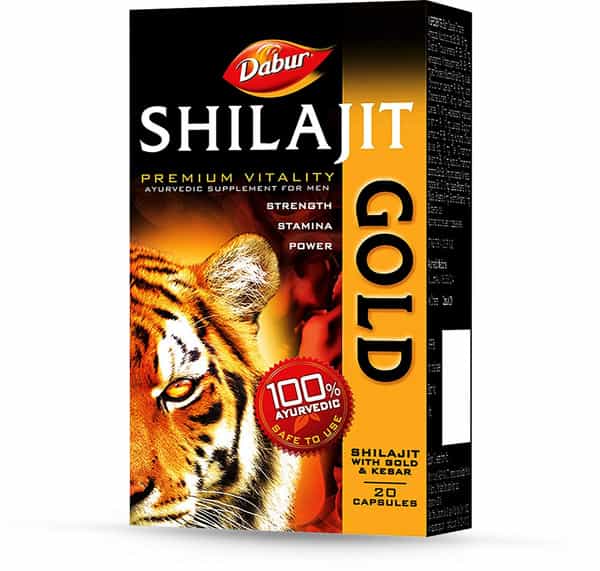 Dabur Shilajit Gold Vitality Capsules Bottle Of 20