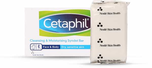 Cetaphil Cleansing & Moisturising Syndet Bar | Face & Body | 75 Gm