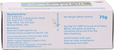 Cetaphil Cleansing & Moisturising Syndet Bar | Face & Body | 75 Gm