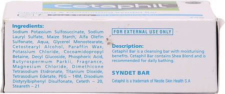 Cetaphil Cleansing & Moisturising Syndet Bar | Face & Body | 75 Gm