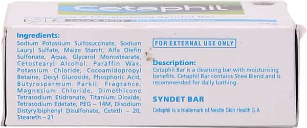 Cetaphil Cleansing & Moisturising Syndet Bar | Face & Body | 75 Gm