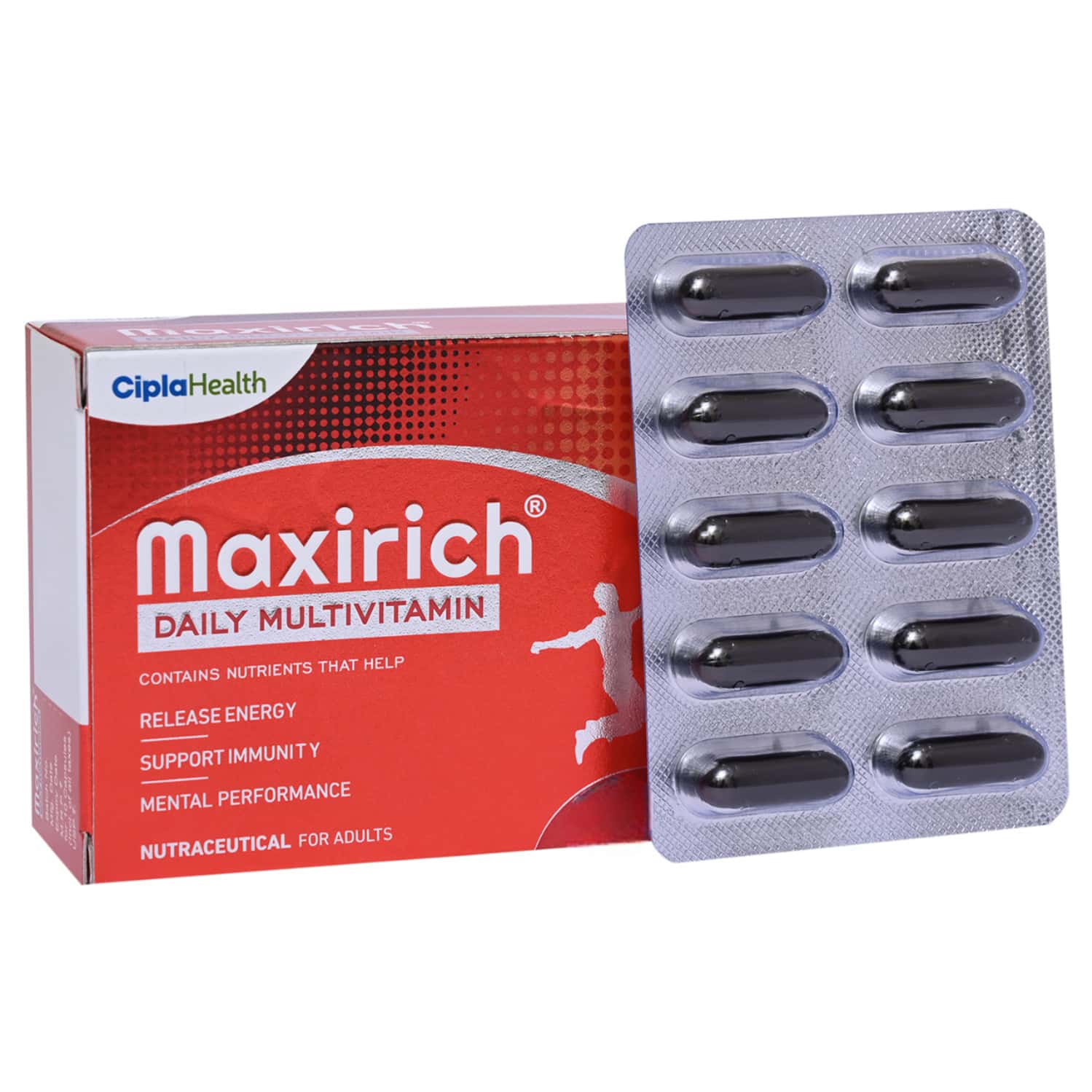 MAXIRICH DAILY MULTIVITAMIN STRIP OF 10 SOFTGEL CAPSULES