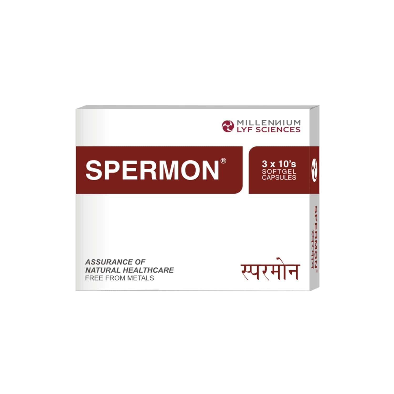 Spermon Strip Of 10 Softgel Capsules (pack Of 3)