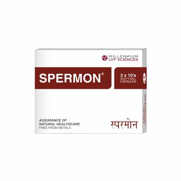 Spermon Strip Of 10 Softgel Capsules (Pack Of 3)