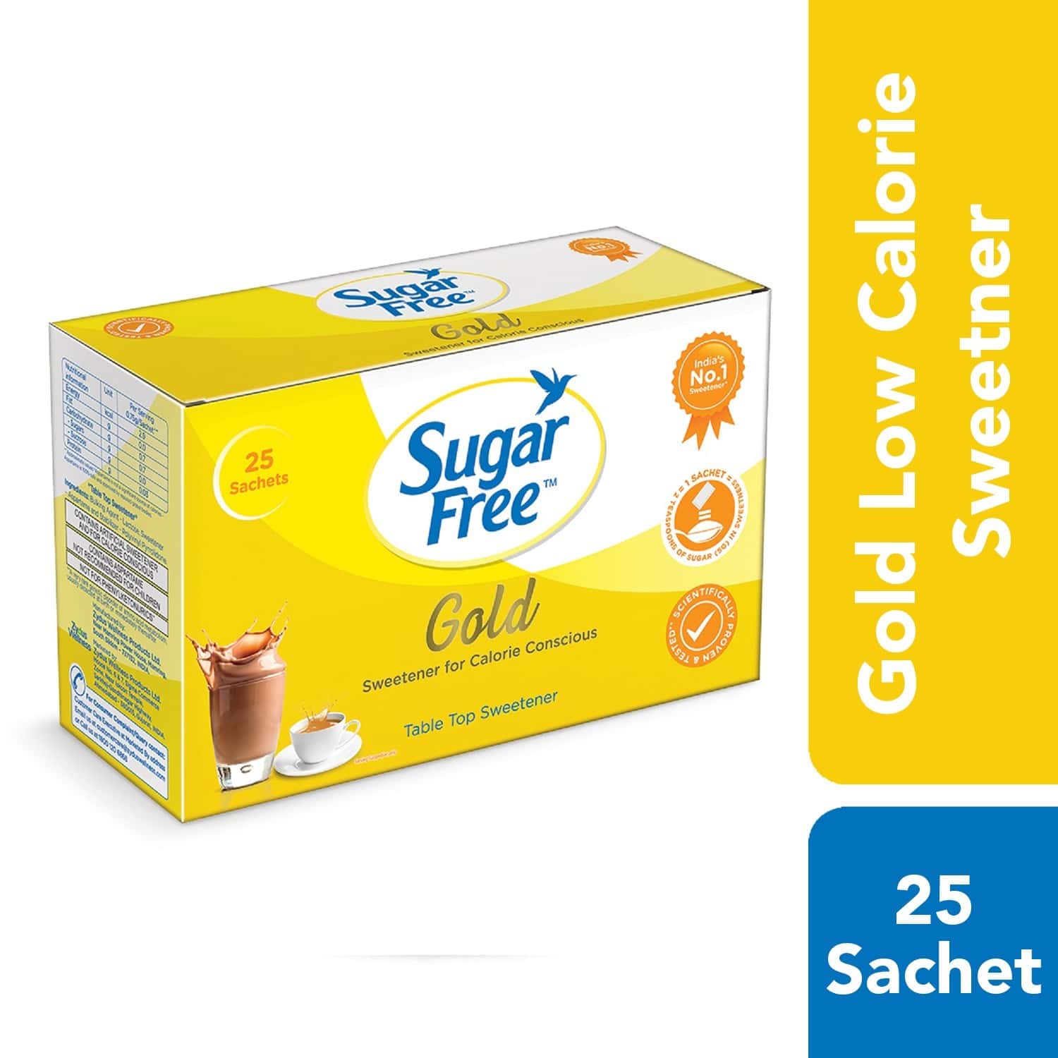 Buy Sugar Free Gold Sweetener Sachets Low Calorie Sachet Of 25 Online at Flat 18 OFF* PharmEasy