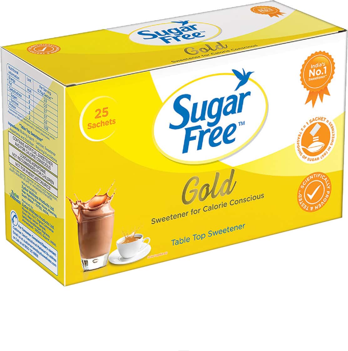 Sugar Free Gold Plus Sweetener 0.75 Gm Sachet 25 No's