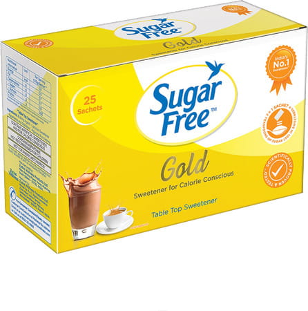Sugar Free Gold Plus Sweetener 0.75 Gm Sachet 25 No'S