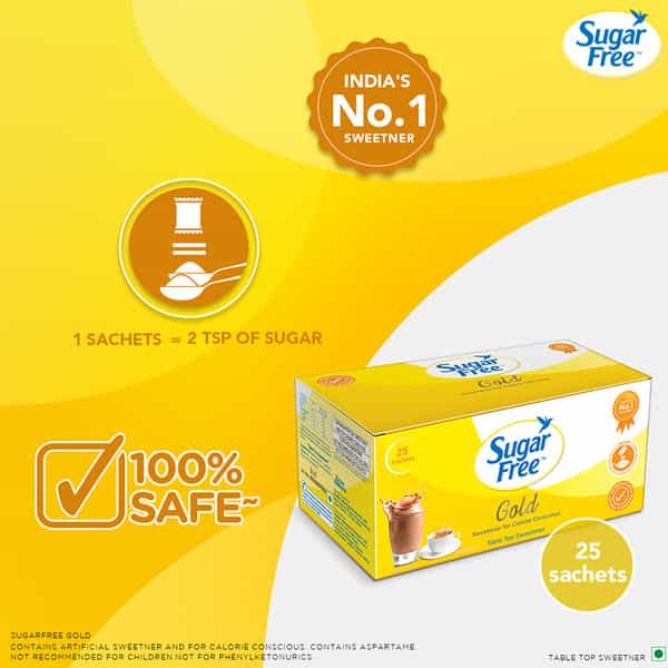 Sugar Free Gold Plus Sweetener 0.75 Gm Sachet 25 No's