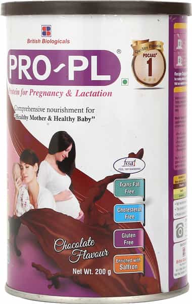 Pro-Pl Protein Powder For Pregnancy & Lactation | Chocolate Flavour | Tin 200 Gm