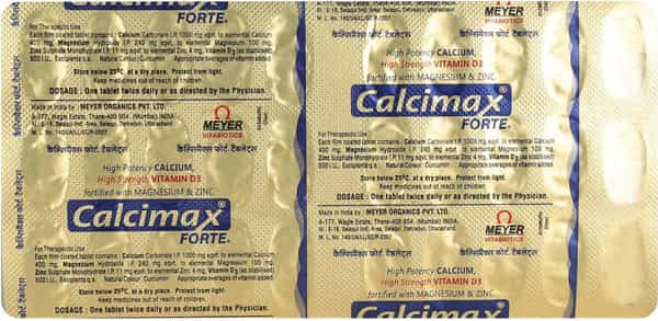 Calcimax Forte Plus Strip Of 30 Tablets