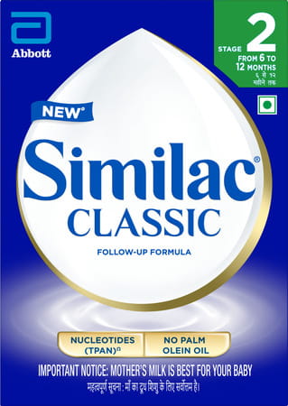 Similac Classic Stage 2 Follow-Up Formula (From 6 - 12 Months) Refill Of 400 Gm
